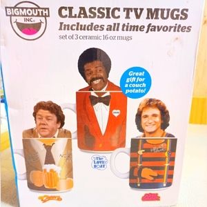 Classic TV Mugs-Mork & Mindy, Cheers, Love Boat-2015 New In Box
